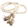 Amazon European and American pastoral wood and pearl string skewers hemp, torrent furnishings, Farmhouse Decor