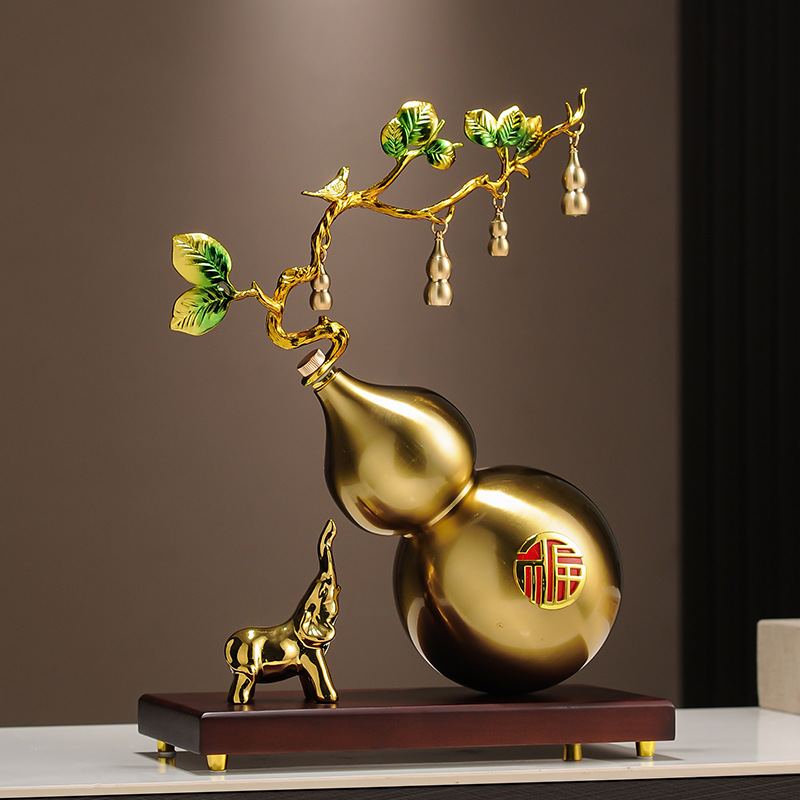 High-grade gourd ornaments lucky living room TV cabinet wine cabinet office desktop decoration moving housewarming gift