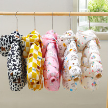 新款儿童棉服花布时尚可爱中小童宝宝上衣外套加绒加厚款童装棉衣