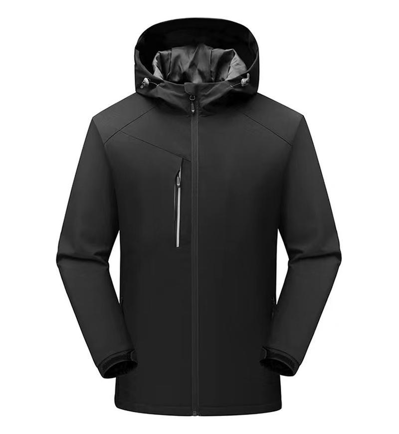 Invierno de algodón cálido de terciopelo ropa de asalto casual de moda para hombres al aire libre ropa de algodón impermeable a prueba de viento impresión