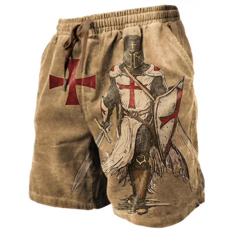 Summer New Men's Shorts 3D Digital Printing Fashion Shorts Fashion Joker Knight Casual Shorts