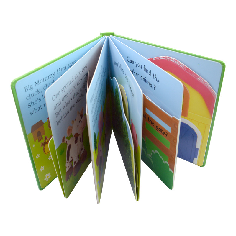 儿童立体书印刷 0-5岁幼儿折页立体书生产早教趣味立体书源头厂家