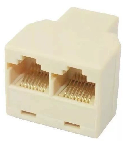 Сеть кабель гнездо Tee голова Netcom голова RJ45 сеть Tee головка сетевой кабель разъем 1 точка 2 адаптер горячая распродажа