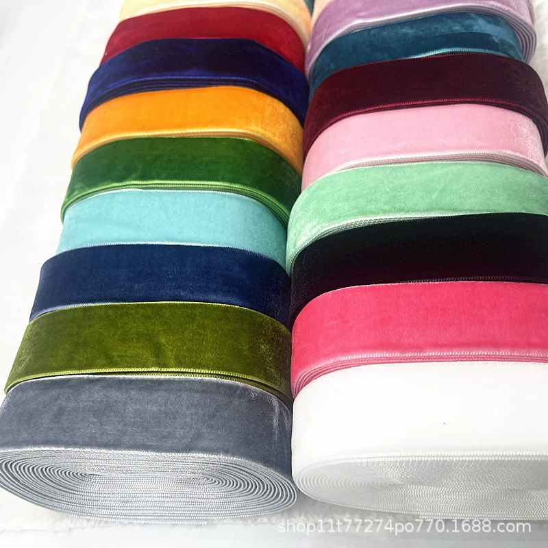 Производитель оптом 25mm ручной работы ленты подарочная упаковка односторонняя флиса с луком с бархатной лентой DIY украшения