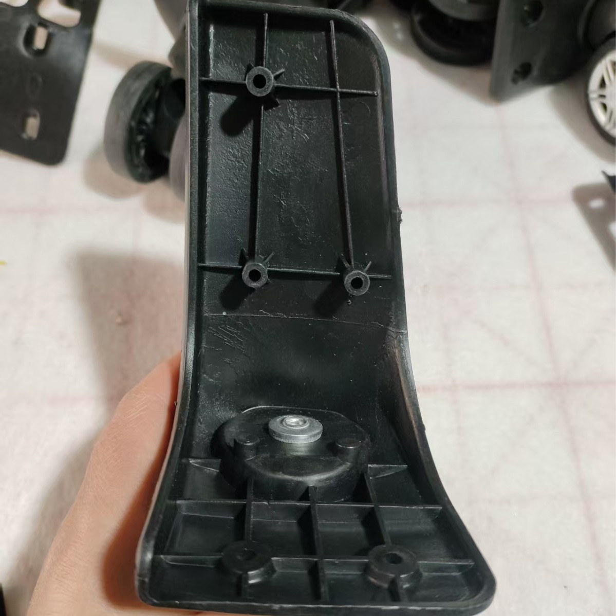 Factory Direct Sales Luggage Accessories Universal Wheel Cloth Box Three-Sided Box Single Wheel Trolley Box Wheel Suitcase Caster Roller