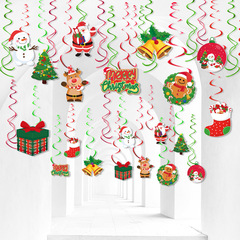 新品クリスマスパーティースパイラルペンダントクリスマスパーティーシーンアレンジクリスマスツリーペンダント装飾