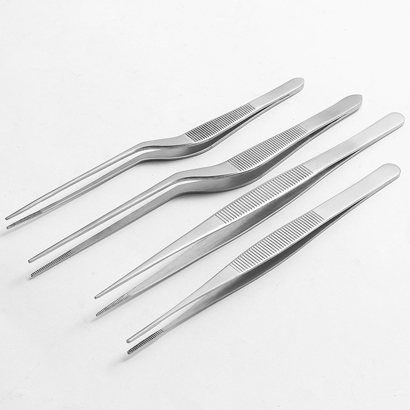 采耳镊枪状耳科镊子不锈钢采耳镊子工具弯头直头清洁耳道枪状镊子