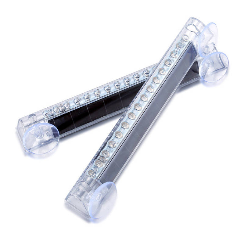 Luces de advertencia para automóviles, luces de inducción solares, sin cableado, ventanas traseras coloridas, luces traseras anti-persecución, luces traseras intermitentes LED