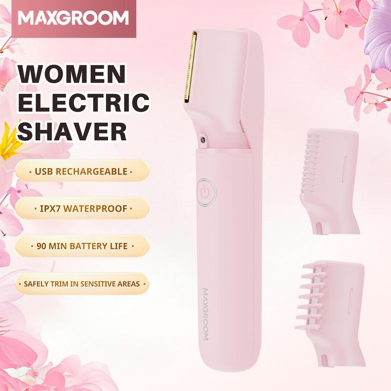 Amazon Tk Cross-Border Waterproof Electric Women's Shaver Bikini Face and Leg Hair Removal Trimmer