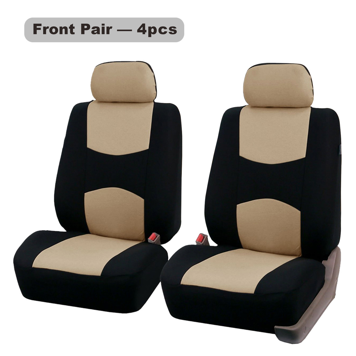 General polyester cloth car seat cover 9 sets_voghion.com