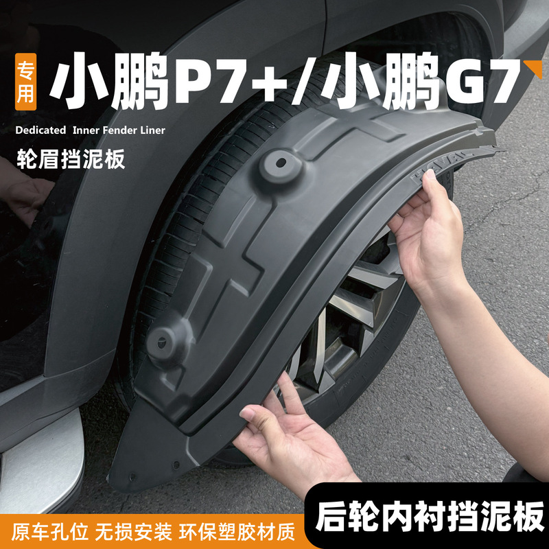 Suitable for 25 Models of Xpeng P7+/Rear Door Lining Tires G7 Fenders Car Decoration Supplies Accessories Modification Collection