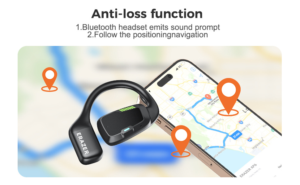 Ability XP6 Bluetooth Earbuds with AI Translation 165 Languages OWS Ear-hook Hi-Fi Sports Earphones Cross-border