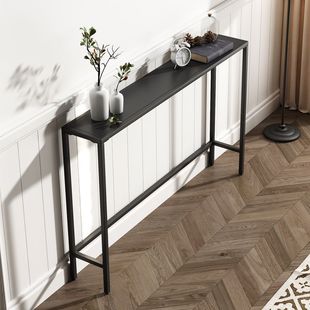 Iron Living Room Long Table Storage Rack Against the Wall Narrow Shelf Blocking Heating Rack Bedside Storage Rectangular Table