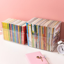书箱书盒塑料透明书本绘本书籍整理收纳箱面膜盒冰箱收纳盒