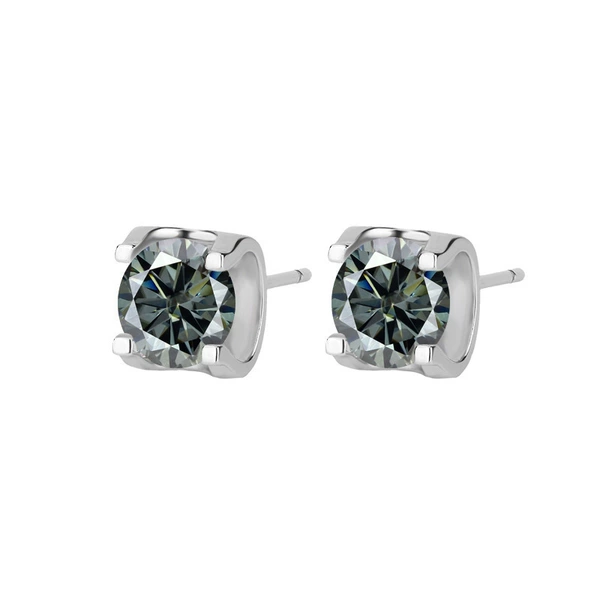 Elegant gray [Mosan Diamond+GRA Certificate+Black Card+Back Code]