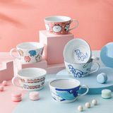 Японская импортная мультяшная посуда для кормления, керамический комплект