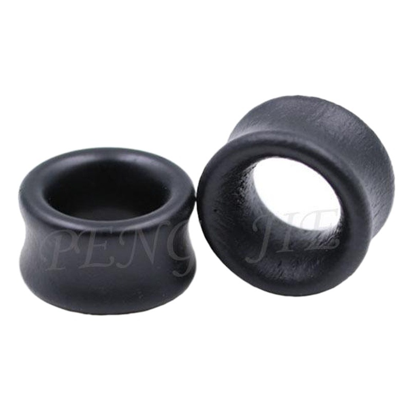 Pengjie negro madera hueco europeo y americano piercing joyería
