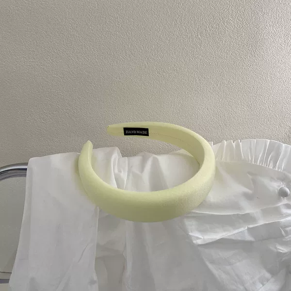 Green sponge headband, wide color palette