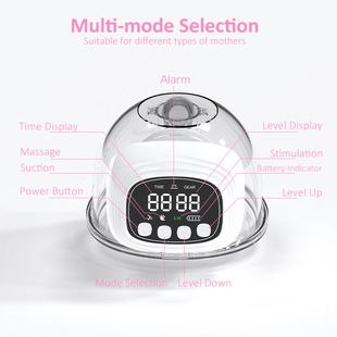 Breast Pump Electric Massage Portable Fully Automatic Maternal Breast Pump Large Suction Silent Breast Pump Wearable