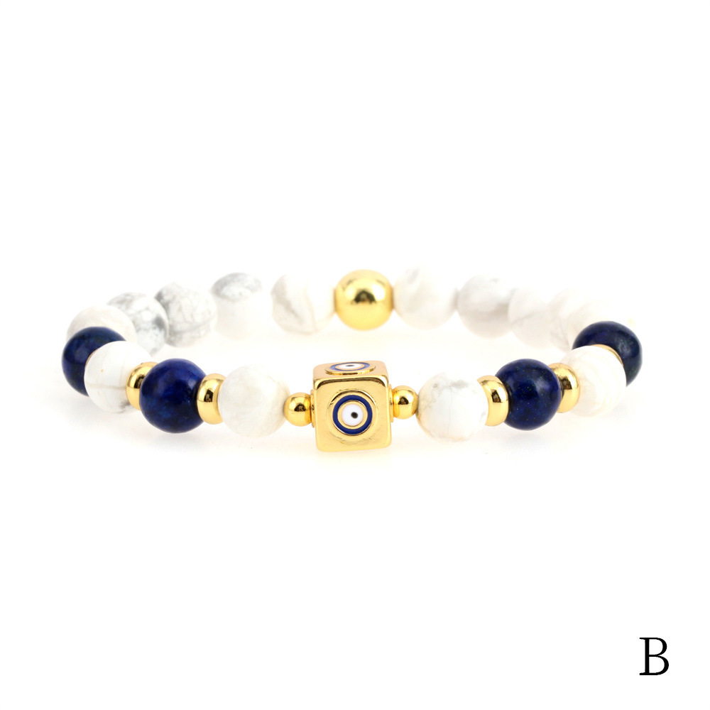 Fashion Eye Copper Enamel Bracelets 1 Piece