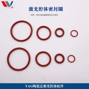 Yag Laser Cavity Sealing Ring Crystal Rod Xenon Lamp Ceramic Core Water Nozzle Sealing High Temperature Resistant Silicone Ring