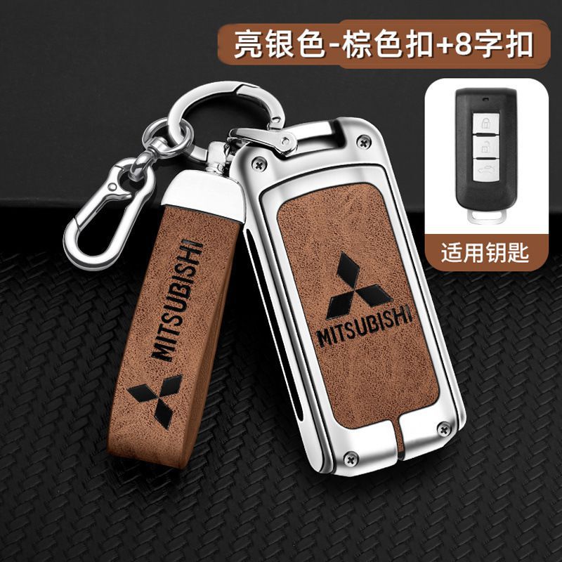 실버 다크 브라운 가죽 (쉘 핸드 로프 버클 8 버클)