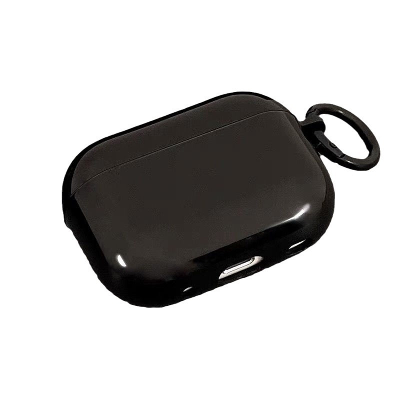 Aplicable para Apple Airpods4 Pro2345 auriculares cubierta de silicona simple auriculares negro cubierta suave