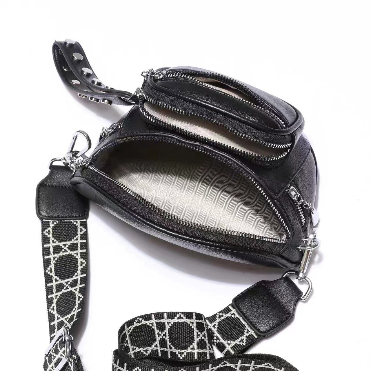 2024 nuevo bolso de hombro de moda bolso de cuero suave bolso de verano versátil textura de mujer bolso de cintura ligero bolso de mujer