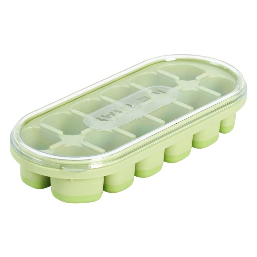 Amazon Ice Cube Mold Press Ice Cube Бытовой холодильник Большая емкость для хранения Льда Пищевой силиконовый кубик льда