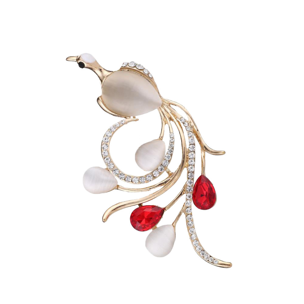2024 nuevo día de la madre venta caliente broche de ópalo mujer con incrustaciones de diamantes de imitación broche accesorios de ropa joyería image 48