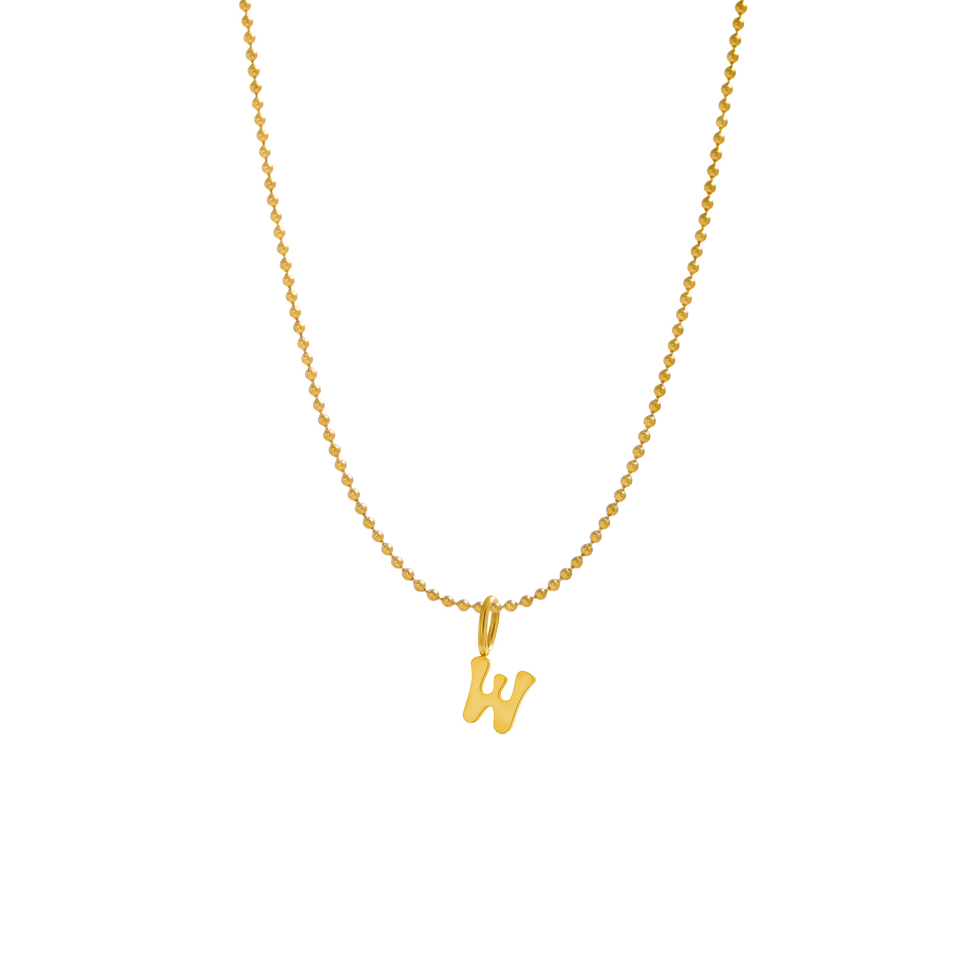 2g Weight Pendant, Chain Jewelry Making Type DIY Jewelry Accessories Classification 1 Piece, 1 Set Quantity 304 Stainless Steel Material Letter Pattern Plating Design Simple Style, Classic Style Style 1 Piece 1 Set 304 Stainless Steel Letter Pendant Chain 7