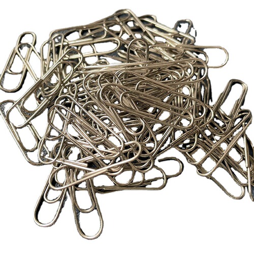 Factory direct selling paper clips 28MM nickel plated paper clips financial binding supplies silver paper clips paper clips