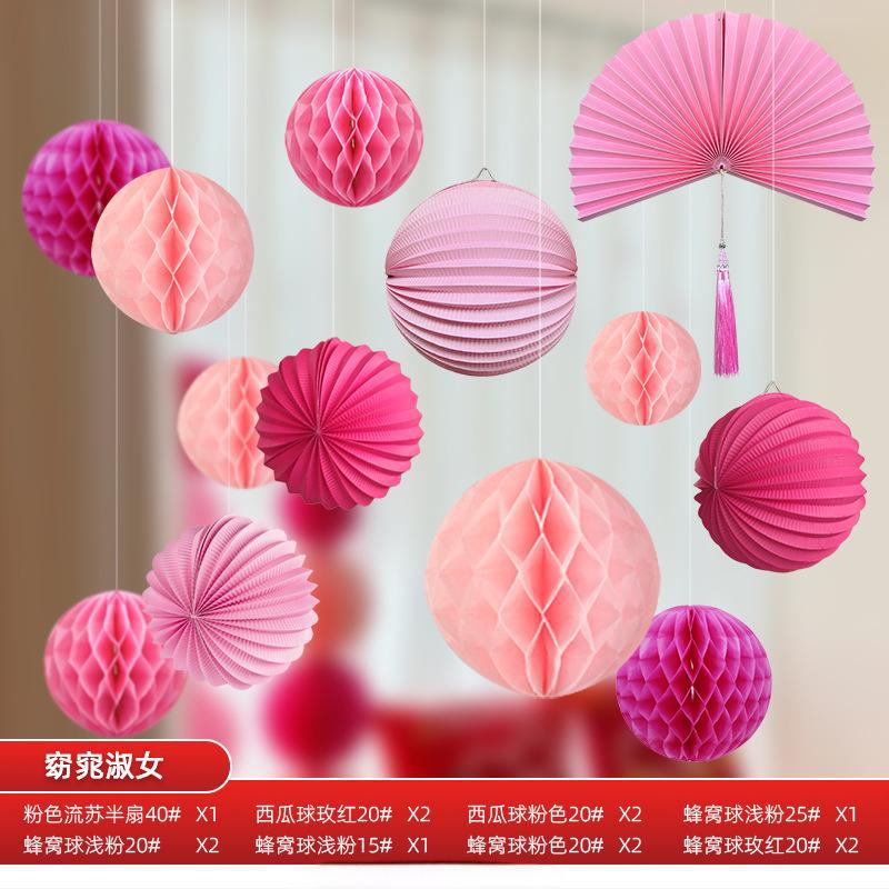 Linterna de bodas de papel de boda linterna decoración colgante decoración de la casa de bodas panal de decoración suministros de boda image 56