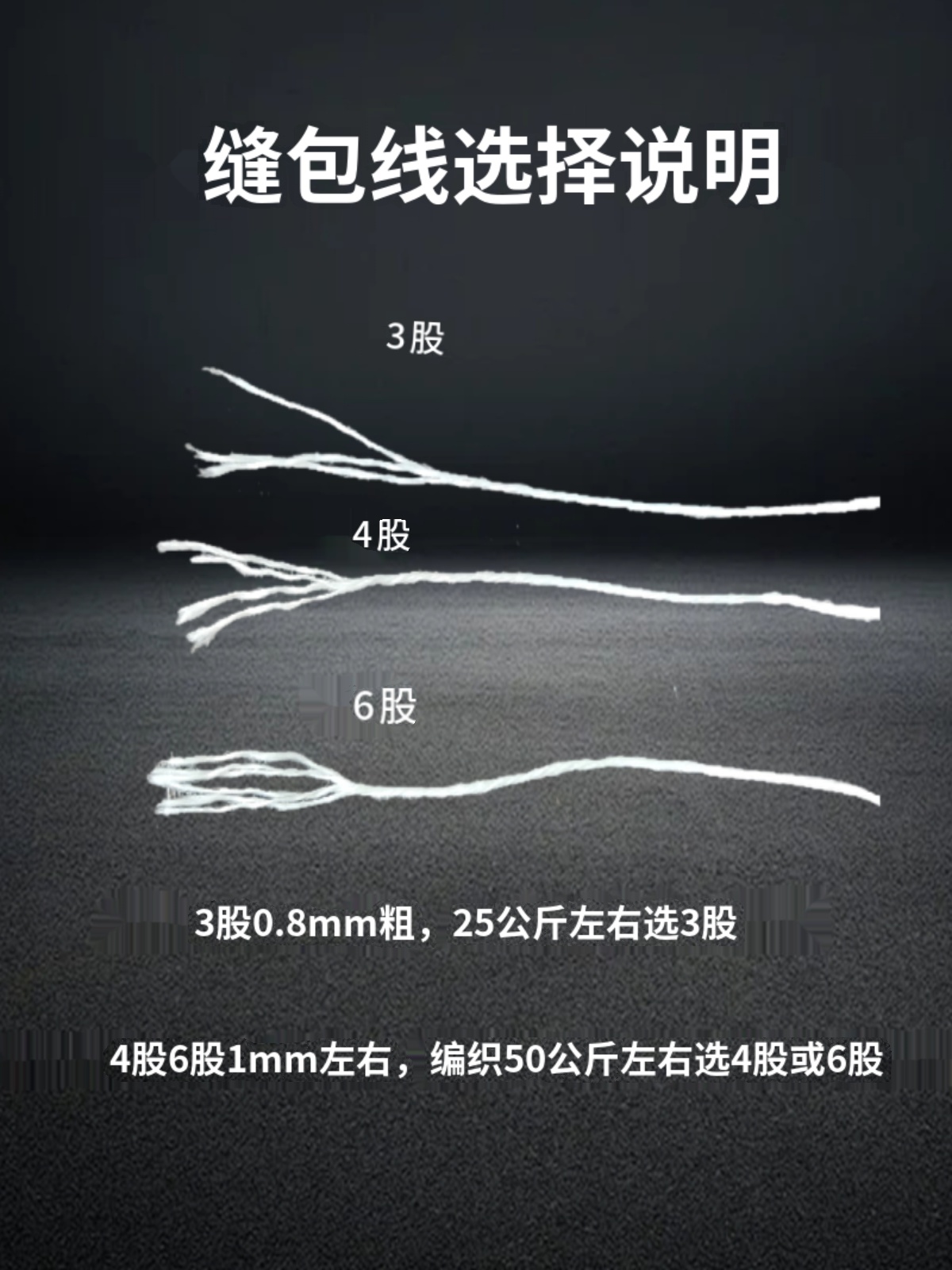 ✅飞人牌手提式缝包机线编织袋缝包线涤纶封口线打包机缝线