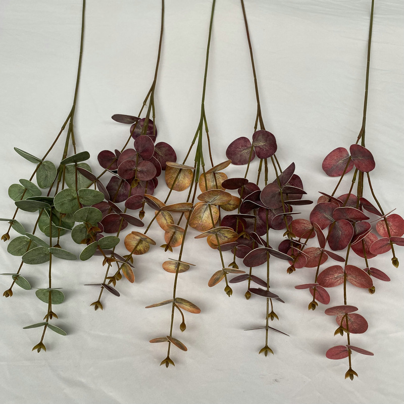 Simulation eucalyptus bundle 3D printing money leaf home decoration simulation green plant simulation leaf distribution wholesale Simulation eucalyptus bundle 3D printing money leaf home decoration simulation green plant simulation leaf distribution wholesale