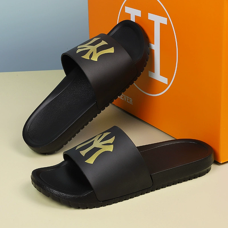 Мужские пляжные шлепанцы больших размеров, летняя новинка 2025 года, легкие, модные, для дома и отдыха