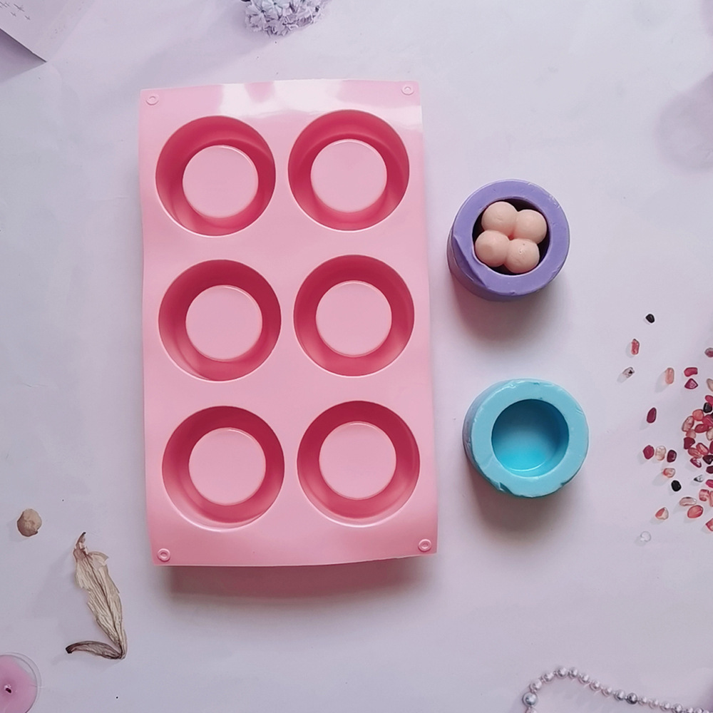 Silicone 6 copas 156 galletas molde de silicona molde de postre molde de hielo pastel horneado harina de arroz