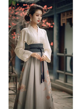 新中式國風女裝宋制改良漢服日常可穿成人馬面裙女套裝夏2023新款
