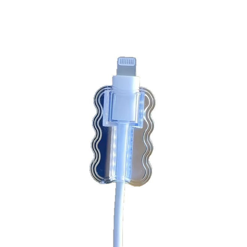 Apple Brand Charger with Wavy Transparent Protective Case 20W Bite Wire Cable
