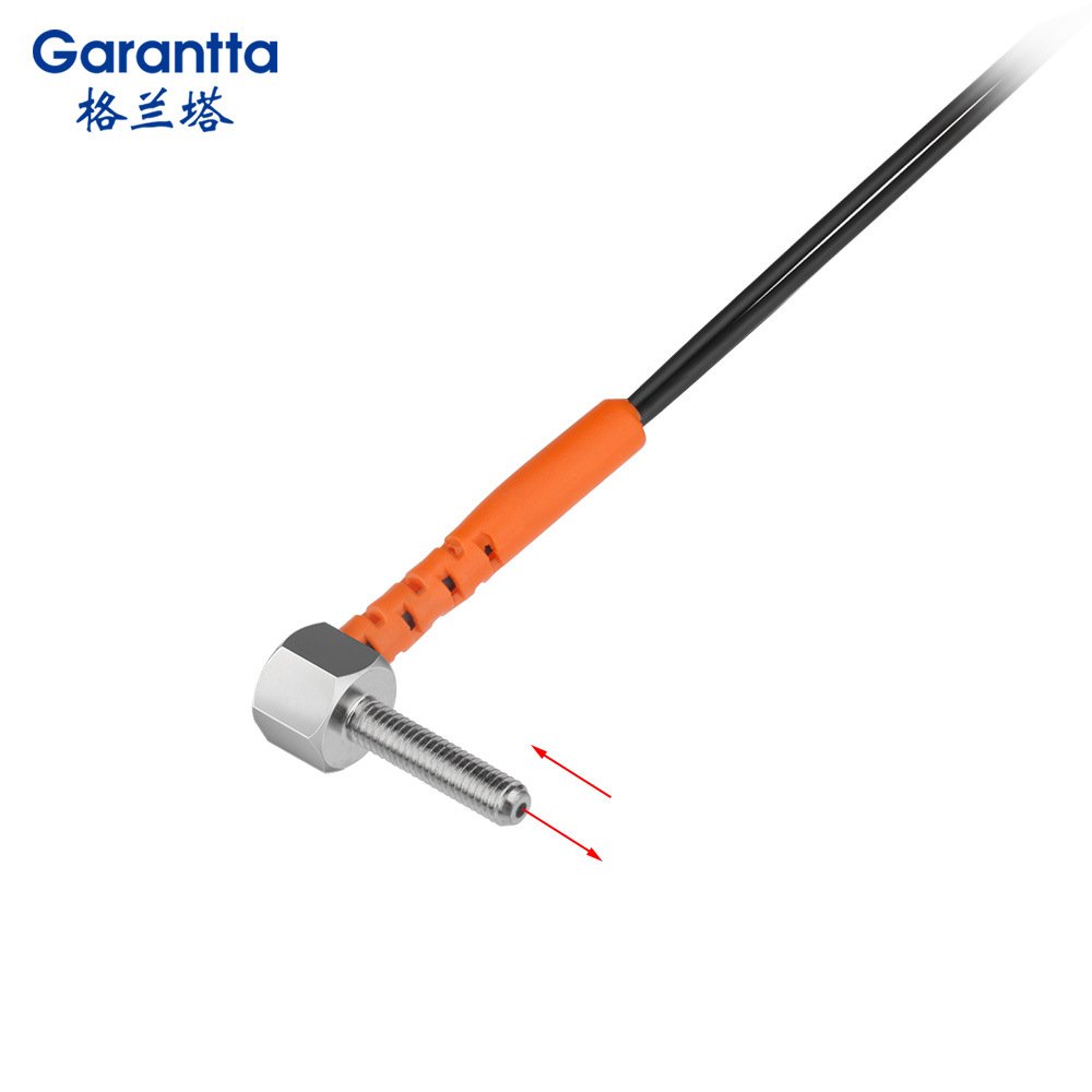 通用型直角有螺纹漫反射光纤元件检测距离180mm传感器远距离检测