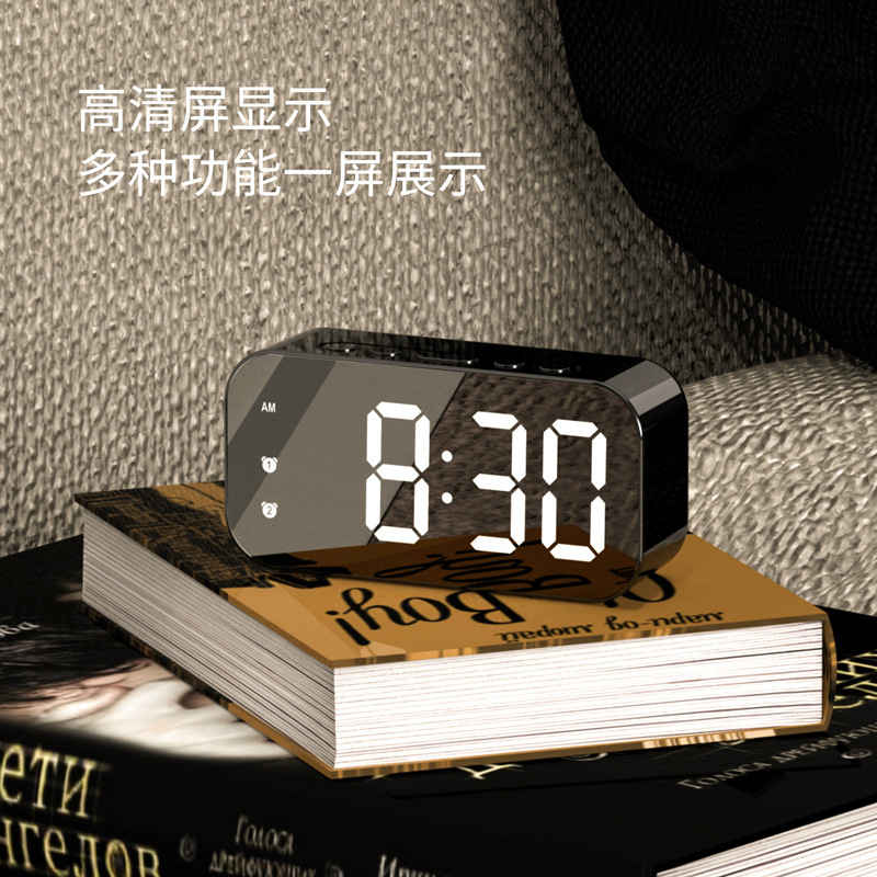 シンプルなledの2つのセットの目覚まし時計のデジタル静音デスクトップの電子時計は大きいです。|undefined