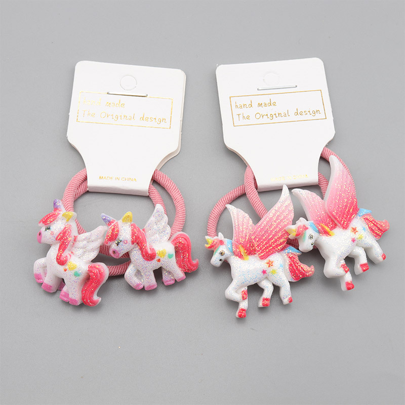 Cute Unicorn Resin Rubber Rubber Band display picture 4