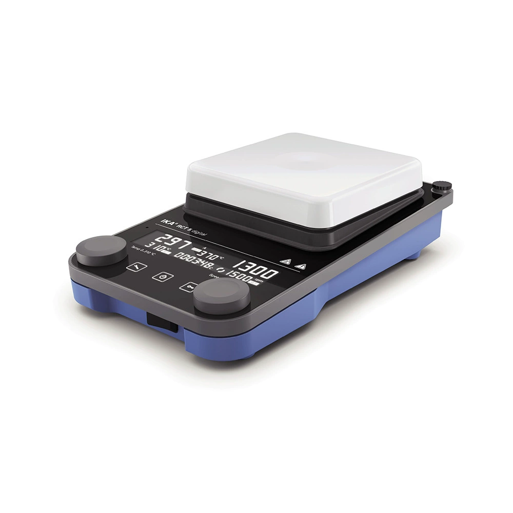 Поверхность плиты цифровой магнитной мешалки РКТ 5 немца ИКА керамическая