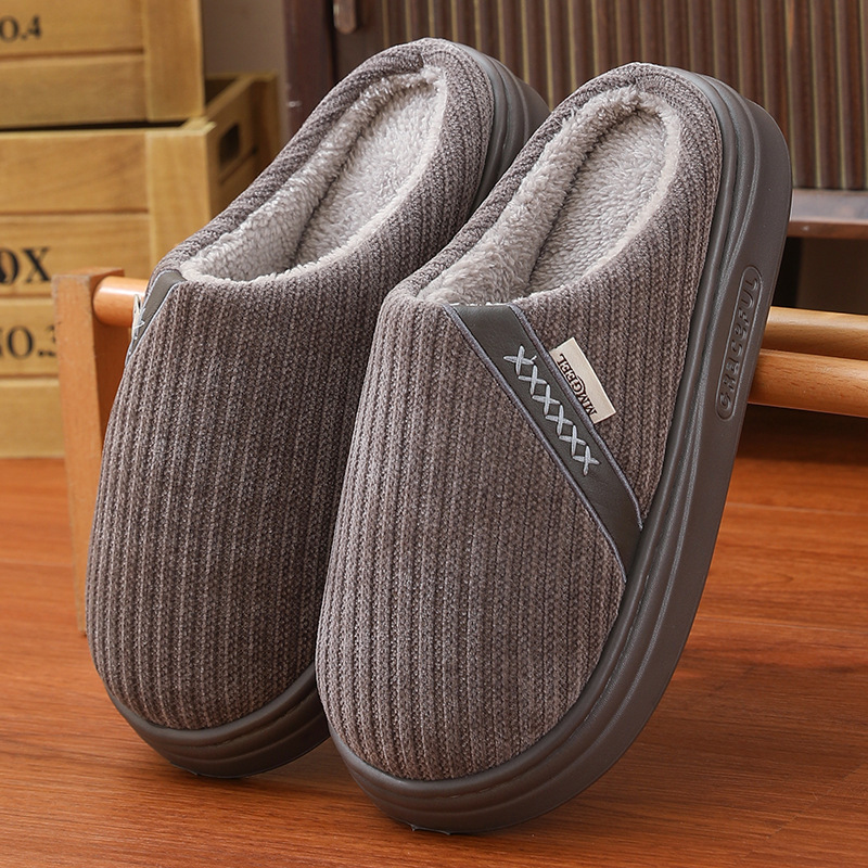 Cross-Border Cotton Slippers for Men in Autumn and Winter, Warm Home Eva Thick-Soled Non-Slip Non-Stinky Feet, Doukuai Hot-Selling Slippers for Men Cross-Border Cotton Slippers for Men in Autumn and Winter, Warm Home Eva Thick-Soled Non-Slip Non-Stinky Feet, Doukuai Hot-Selling Slippers for Men
