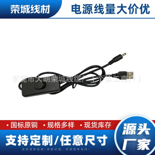 Factory Direct Sales Usb303 Switch Line Dc3.5/5.5 Male and Female Power Cord Lamp Button Switch Monitoring