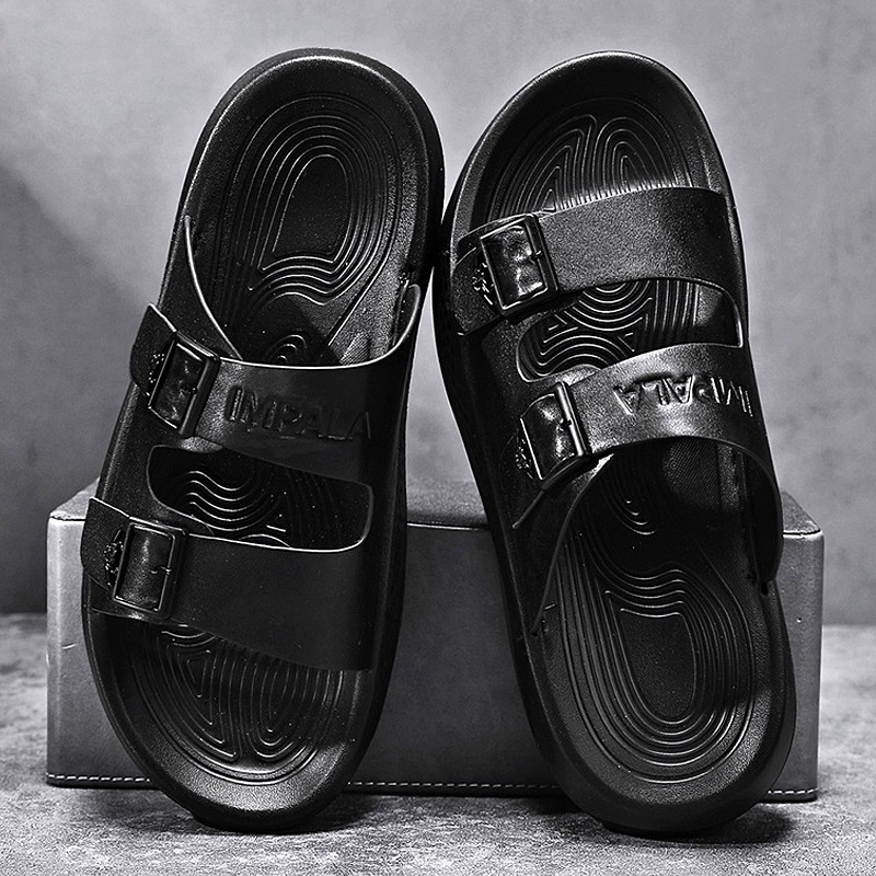 Sandalias romanas y pantuflas para hombre Sandalias y pantuflas para hombre verano casual para hombre 2025 nuevos zapatos de playa con diseño de hebilla