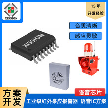 微波红外感应灯语音IC声光报警器迎宾器提醒器IC语音芯片方案开发