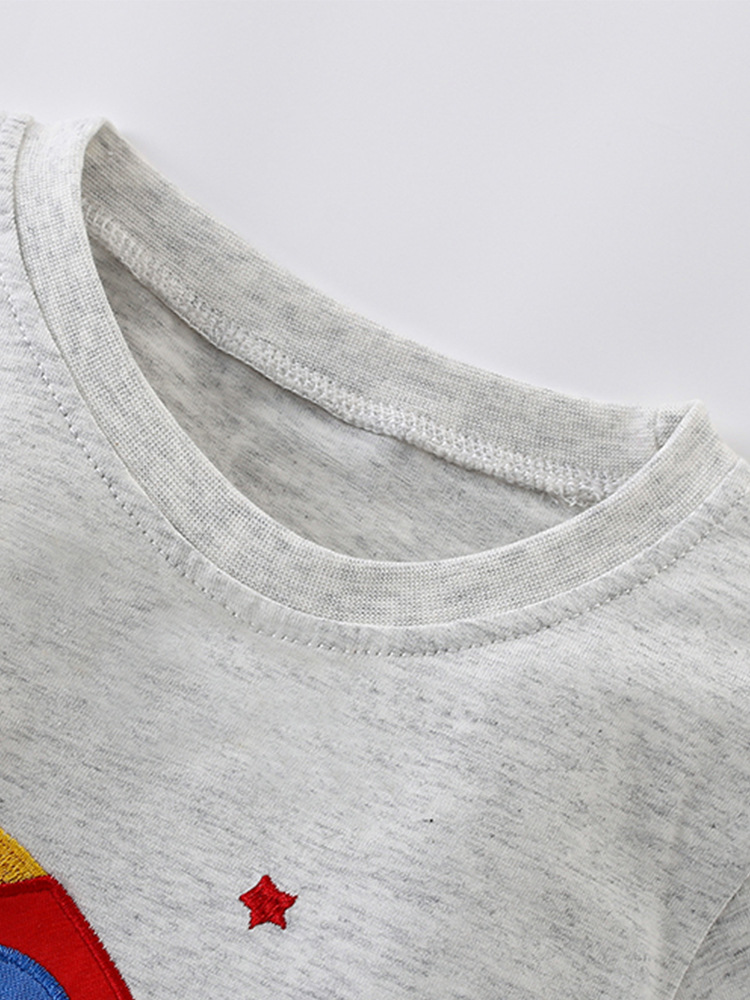 Malwee set de niños de verano nuevo cuello redondo de manga corta Europa y los Estados Unidos niños de mediana edad impresión casual ropa infantil dos piezas set
