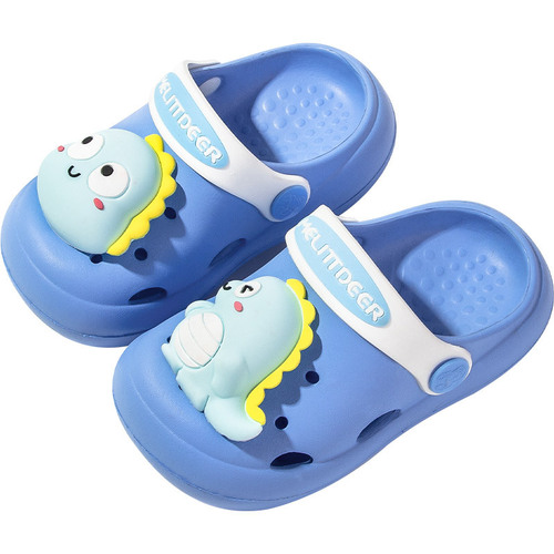 Fawn Milly's new summer style cute cartoon dinosaur boys and girls outdoor wear-resistant baby hole shoes