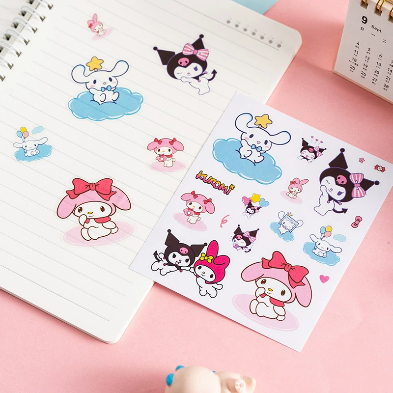 Sanrio наклейки детские наклейки Мультяшные наклейки Милая принцесса декоративные креативные водонепроницаемые наклейки coolomi оптом
